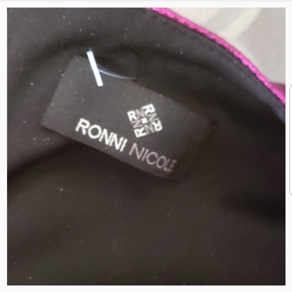 Ronni Nicole pink shiny maxi dress - Picture 8 of 8